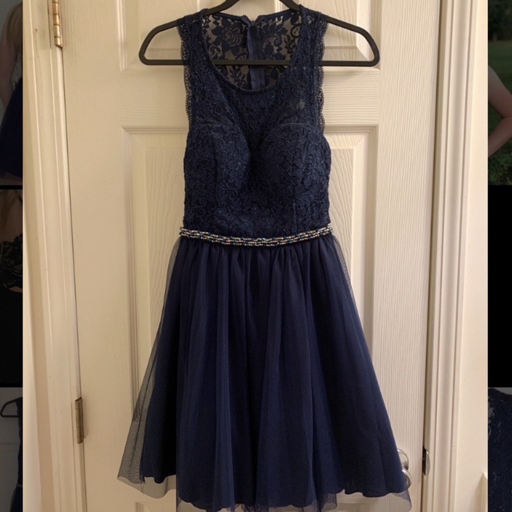 Navy Blue Fancy Dress